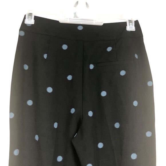 NWOT Women’s Zara Black w/Blue Polkadots Pants, Business Casual, Officecore SZ M - Picture 7 of 11